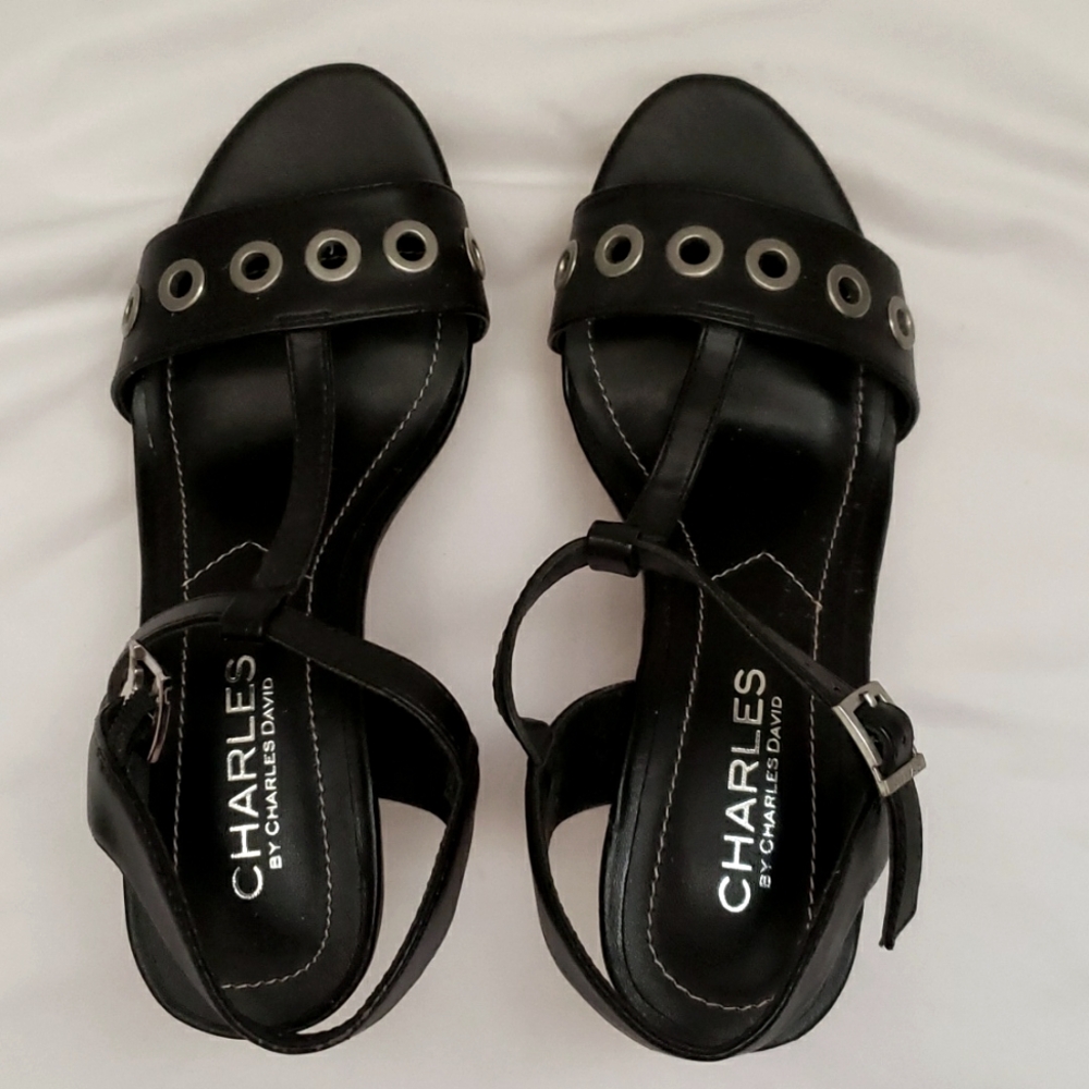 Charles David Black Sandals